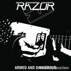 Discos de vinilo: RAZOR - ARMED AND DANGEROUS - LP [HIGH ROLLER, 2021 · LIM. 250] THRASH METAL. Lote 343506148