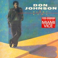 Discos de vinilo: DON JOHNSON - HEART BEAT / LP EPIC 1986 / DOBLE PORTADA / BUEN ESTADO RF-13036. Lote 343535318