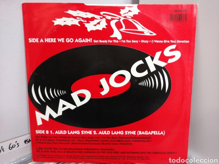 Discos de vinilo: Mad Jocks Featuring Jockmaster B.A. - Here We Go Again! (12&rdquo;) - Foto 2