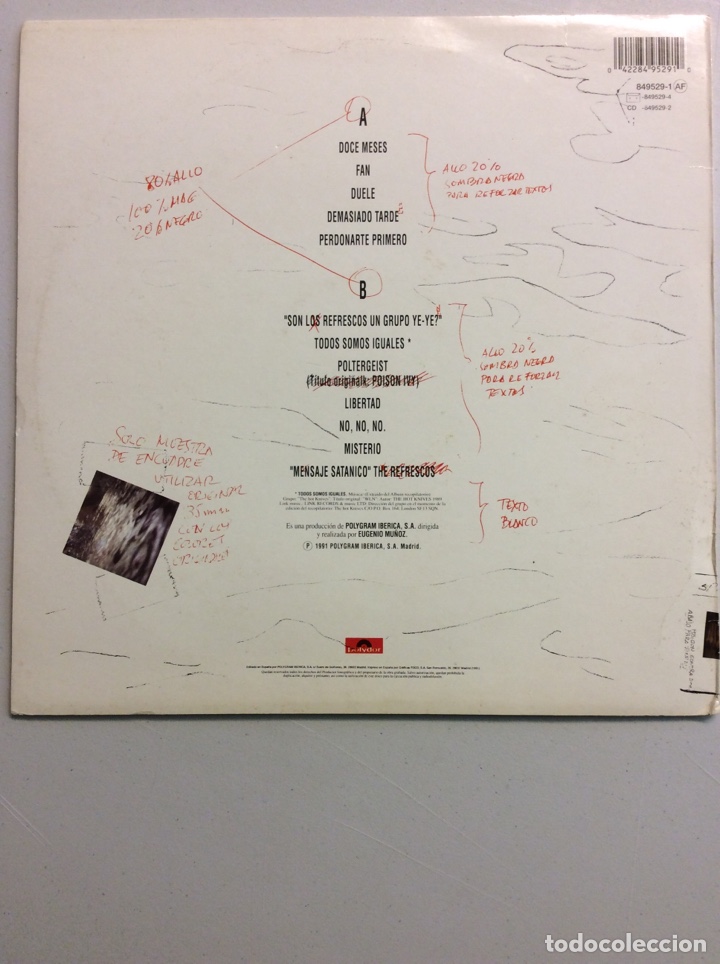 Discos de vinilo: The Refrescos. Simpatia por el d&eacute;bil. - Foto 2