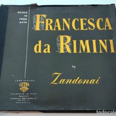 Discos de vinilo: ÓPERA FRANCESCA DA RIMINI. RICCARDO ZANDONAI. COFRE 3 LPS.. Lote 333157838