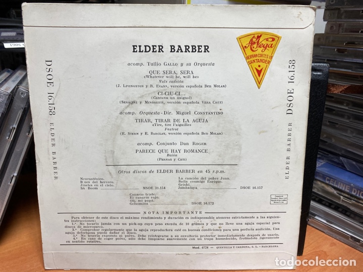 Discos de vinilo: Elder Barber - Elder Barber (7&rdquo;, Single) - Foto 2