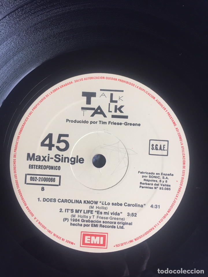 Discos de vinilo: Talk Talk - It&rsquo;s my Life / maxi - Foto 8