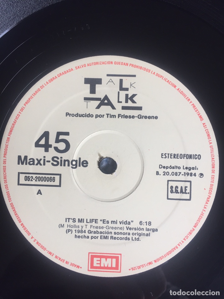 Discos de vinilo: Talk Talk - It&rsquo;s my Life / maxi - Foto 10