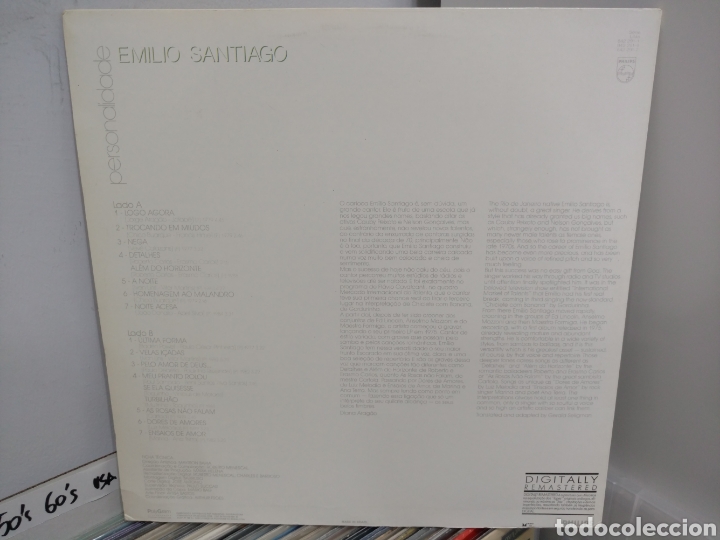 Discos de vinilo: Emilio Santiago - Personalidade (LP, Comp) - Foto 2