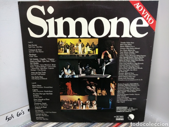 Discos de vinilo: Simone - Ao Vivo (LP) - Foto 2