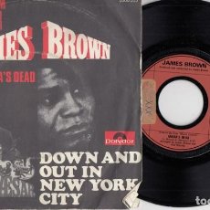 Discos de vinilo: JAMES BROWN - DOWN AND OUT IN NEW YORK CITY - SINGLE DE VINILO EDICION FRANCESA - CS 3. Lote 343670498