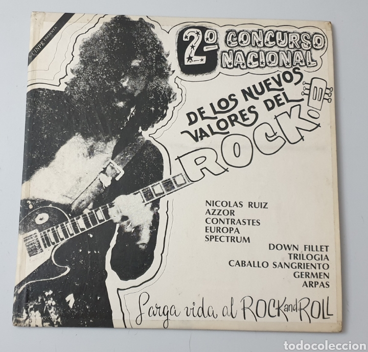 Vinyl records: LP 2&deg; CONCURSO NACIONAL DE LOS NUEVOS VALORES DEL ROCK (M&eacute;xico - D. Rock - 1980) ULTRA RARO PRIVATE!