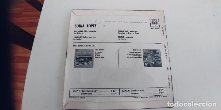 Discos de vinilo: SONIA LOPEZ-EP QUE DULCE SOY +3 - Foto 2