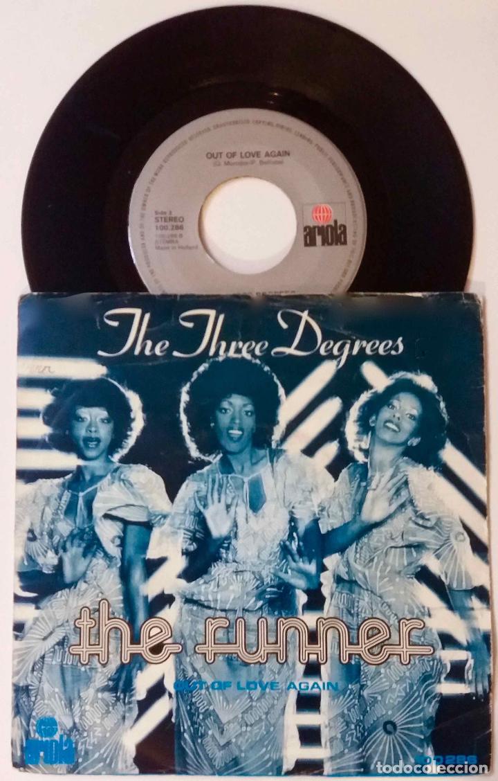 Discos de vinilo: THE THREE DEGREES, THE RUNNER. SINGLE HOLANDA - Foto 1