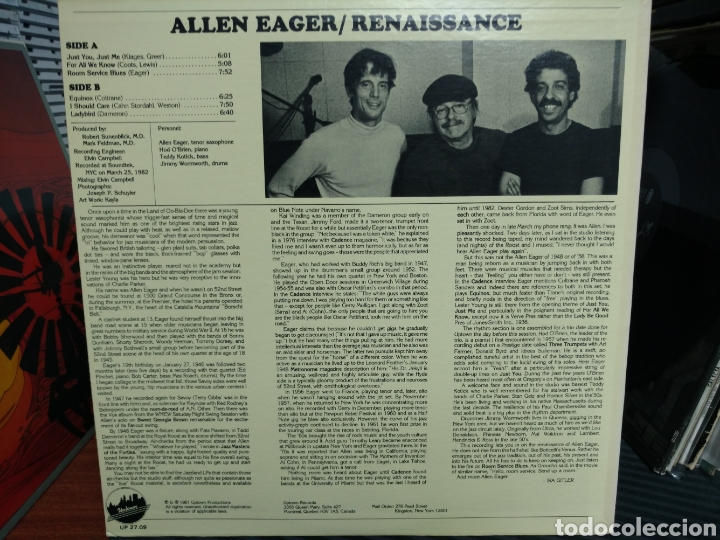 Discos de vinilo: Allen Eager - Renaissance (LP, Album) - Foto 2