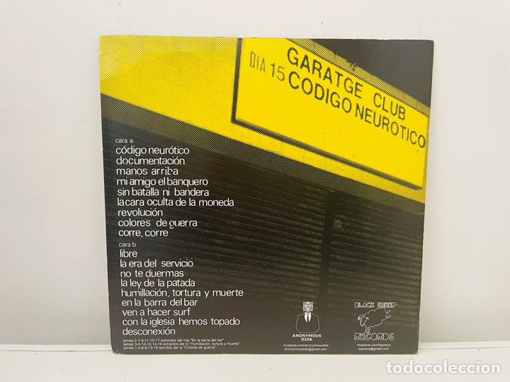 Discos de vinilo: C&oacute;digo Neur&oacute;tico vinilo Punk - Foto 3
