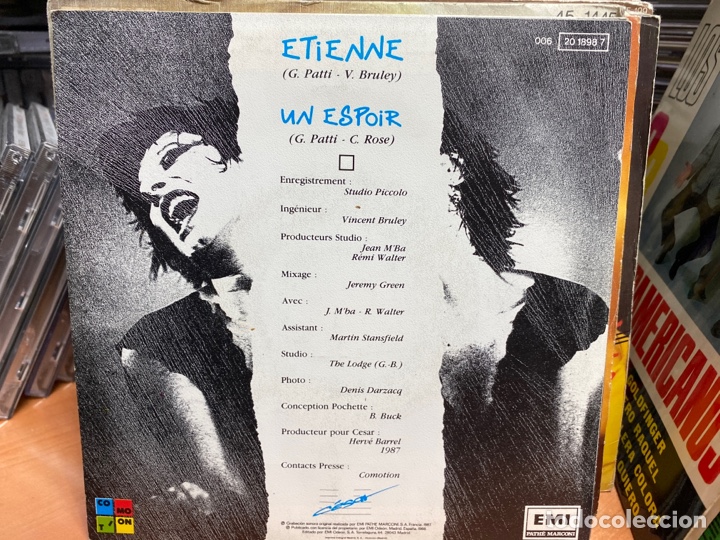 Discos de vinilo: Guesch Patti - Etienne (7&rdquo;, Single) - Foto 2