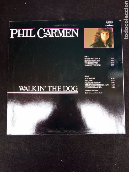 Discos de vinilo: PHIL CARMEN-WALKING THE DOG - Foto 2