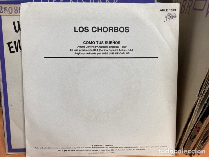 Discos de vinilo: Los Chorbos - Como Tus Sue&ntilde;os (7&rdquo;, S/Sided, Single, Promo) - Foto 2
