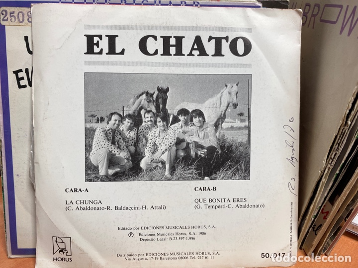 Discos de vinilo: El Chato - La Chunga / Que Bonita Eres (7&rdquo;) - Foto 2