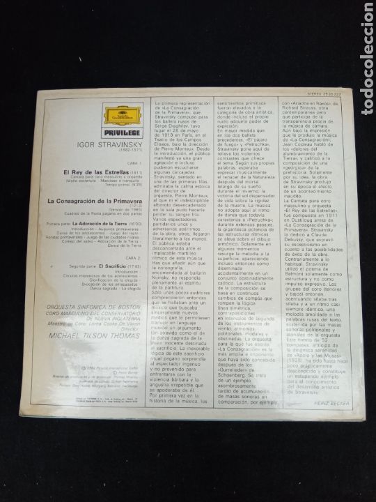 Discos de vinilo: IGOR STRAWINSKY - Foto 2