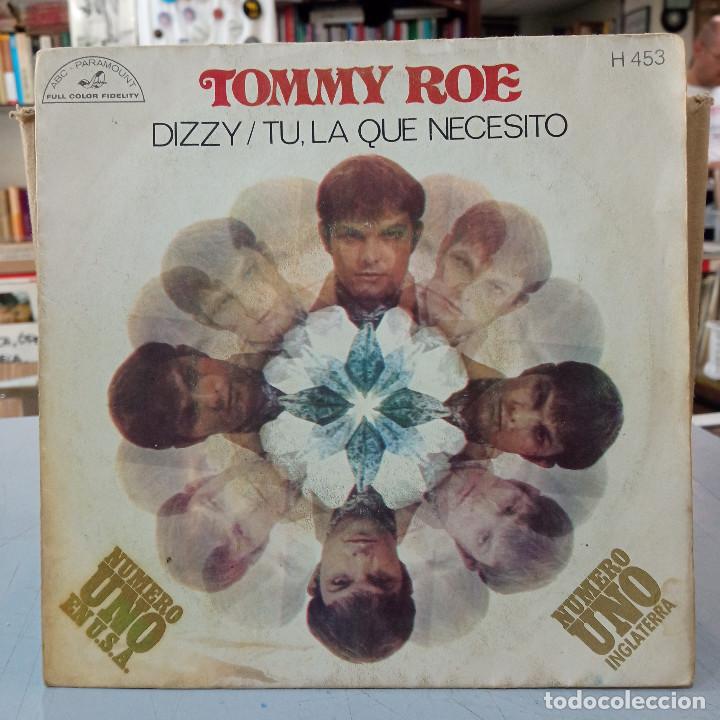 Discos de vinilo: Tommy Roe - Dizzy / Tu, la que necesito - ABC - PARAMOUNT 1969. - Foto 1