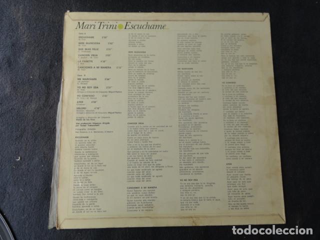 Discos de vinilo: DISCO - ESCUCHAME - MARI TRINI - HISPAVOX. A&Ntilde;O 1971. - Foto 3