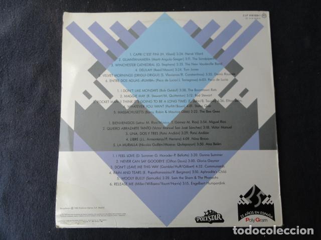 Discos de vinilo: DISCO - 25 A&Ntilde;OS DE EXITOS - POLYGRAM. A&Ntilde;O 1988. DOBLE LP. - Foto 3