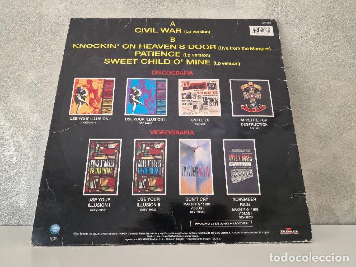 Discos de vinilo: VINILO MAXI SINGLE GUNS N ROSES EN ESPA&Ntilde;A - Foto 2