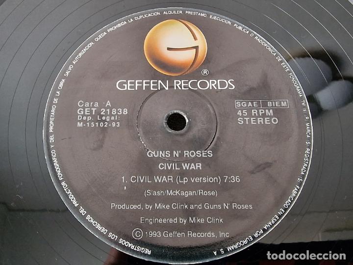 Discos de vinilo: VINILO MAXI SINGLE GUNS N ROSES EN ESPA&Ntilde;A - Foto 5
