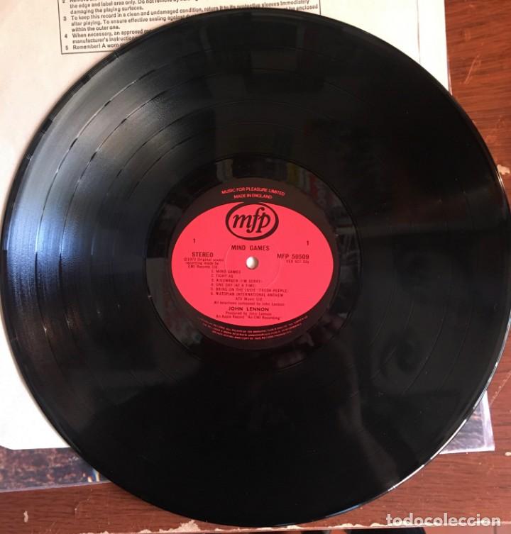 Discos de vinilo: JOHN LENNON - &rdquo;MIND GAMES&rdquo;, LP edic UK 1981 - Foto 4