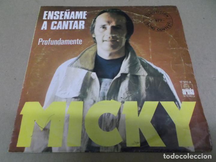 Discos de vinilo: MICKY (SN) ENSE&Ntilde;AME A CANTAR A&Ntilde;O &ndash; 1977 - Foto 1