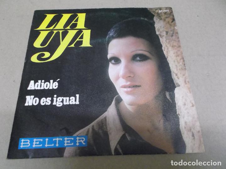 Discos de vinilo: LIA UYA (SN) ADIOLE A&Ntilde;O &ndash; 1970 - Foto 1
