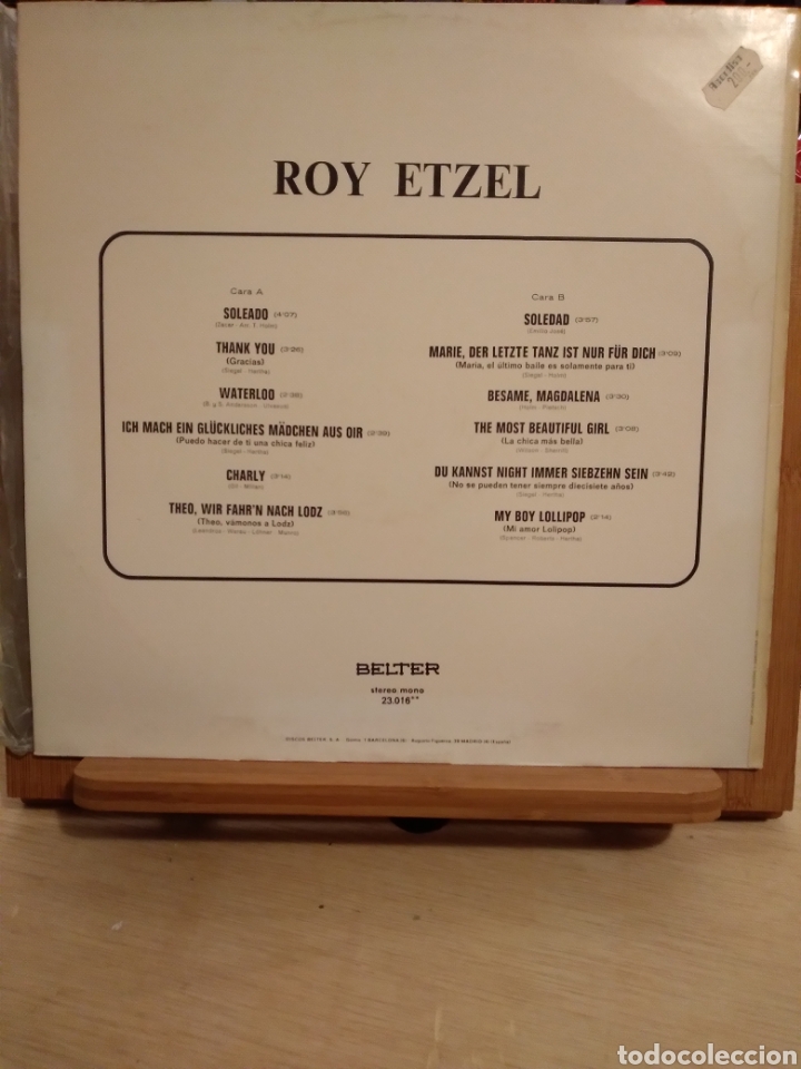 Discos de vinilo: LP - ROY ETZEL - SOLEDAD/WATERLOO- ES.75 - Foto 2