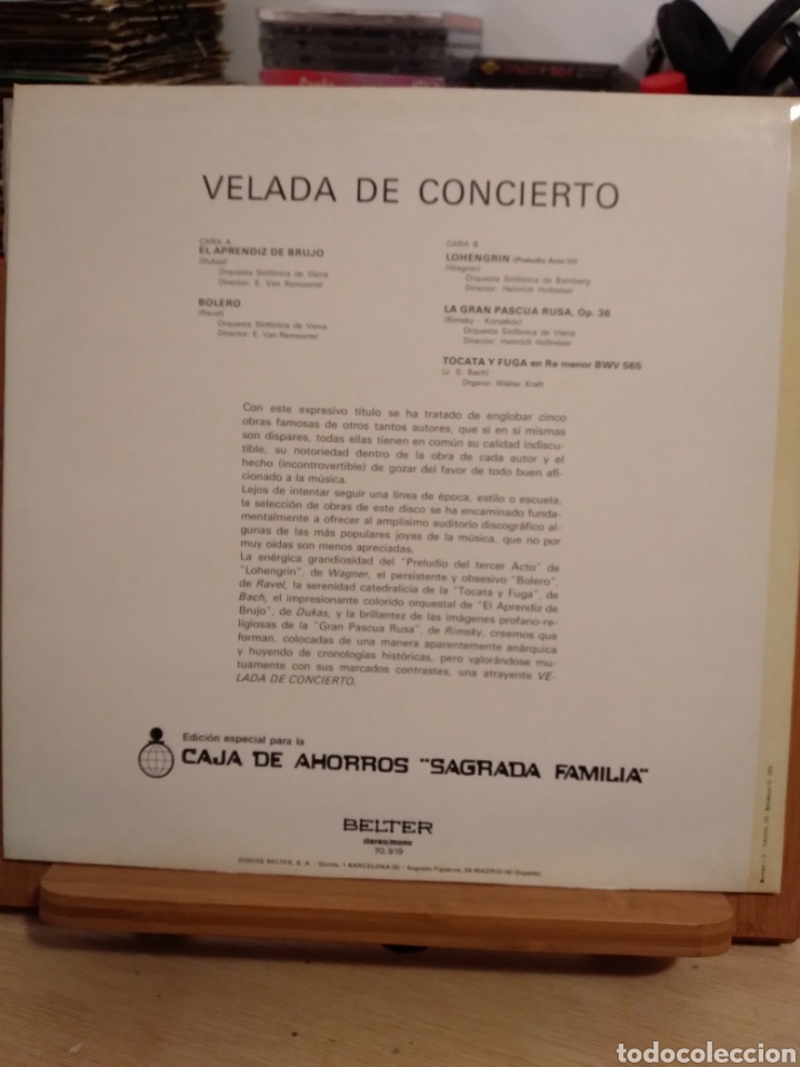 Discos de vinilo: VARIOS-VELADA DE CONCIERTO- ES.75 - Foto 2
