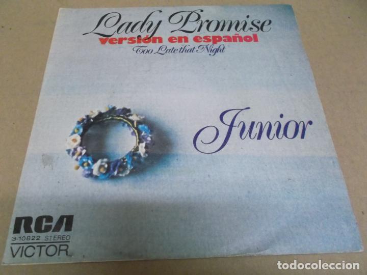 Discos de vinilo: JUNIOR (SN) LADY PROMISE A&Ntilde;O &ndash; 1972 - Foto 1
