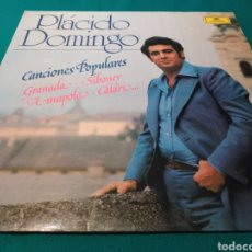 Discos de vinilo: PLÁCIDO DOMINGO - CANCIONES POPULARES. Lote 344094883