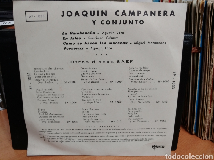 Discos de vinilo: Joaquin Campanera - Cumbancha (7&rdquo;, EP) - Foto 2