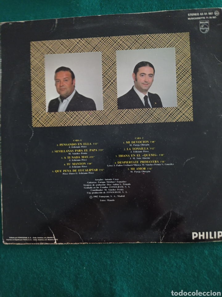 Discos de vinilo: DISCO VINILO LP , LOS ROCIEROS , PENSANDO EN ELLA , 1983 - Foto 2
