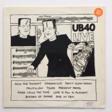 Discos de vinilo: UB40 ‎– LIVE , UK 1983 DEP INTERNATIONAL