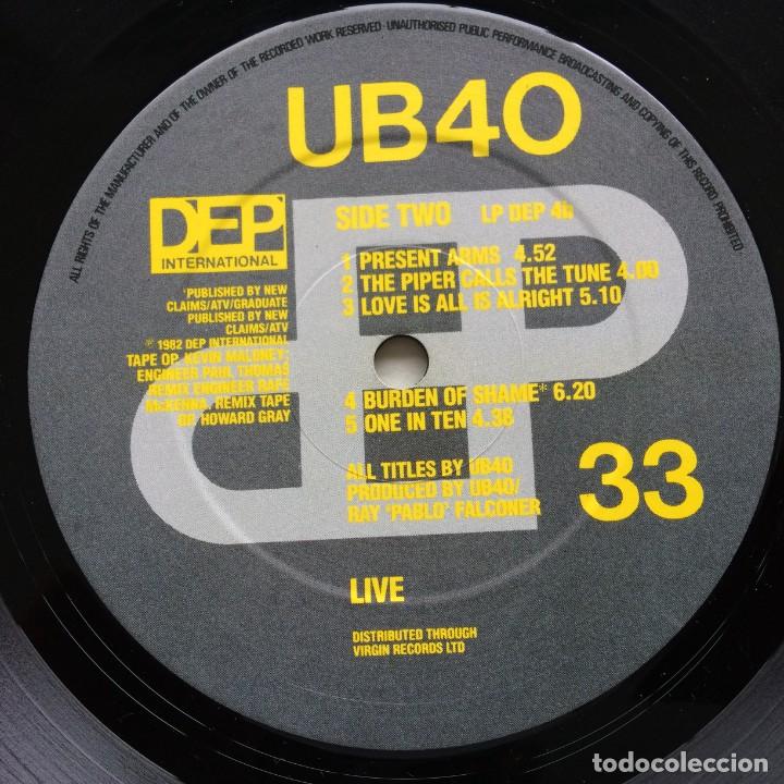 Discos de vinilo: UB40 &lrm;&ndash; Live , UK 1983 DEP International - Foto 3