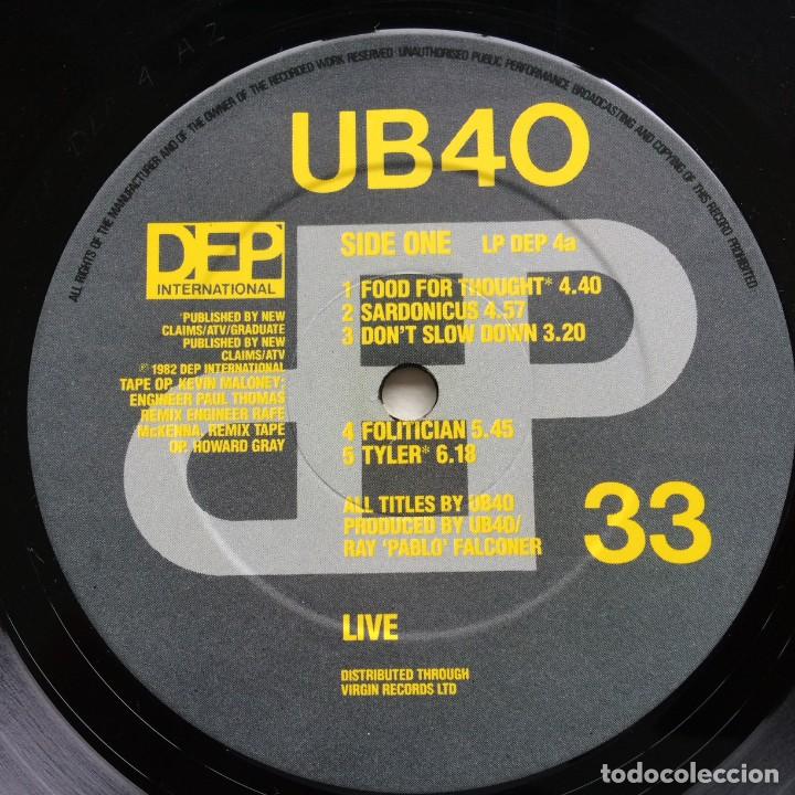 Discos de vinilo: UB40 &lrm;&ndash; Live , UK 1983 DEP International - Foto 4