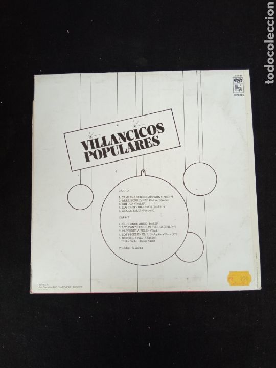 Discos de vinilo: VILLANCICOS POPULARES - Foto 2