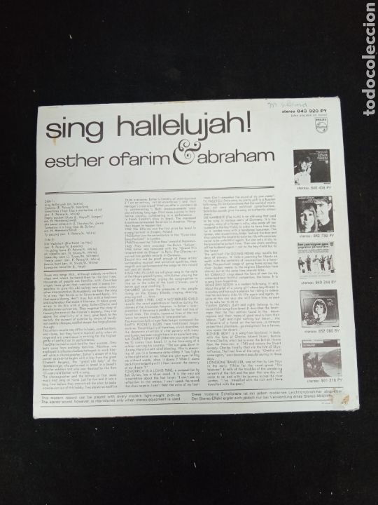 Discos de vinilo: SING HALLELUJAH - Foto 2