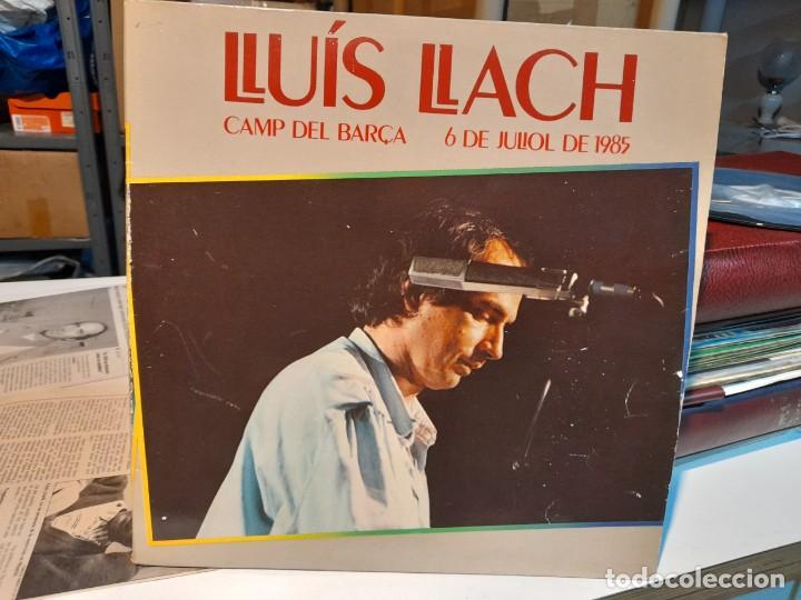 Discos de vinilo: DOBLE LP LLUIS LLACH : CAMP DEL BAR&Ccedil;A ( CON EXTRAS ) - Foto 1