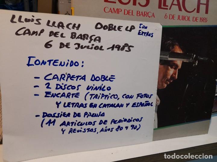 Discos de vinilo: DOBLE LP LLUIS LLACH : CAMP DEL BAR&Ccedil;A ( CON EXTRAS ) - Foto 13