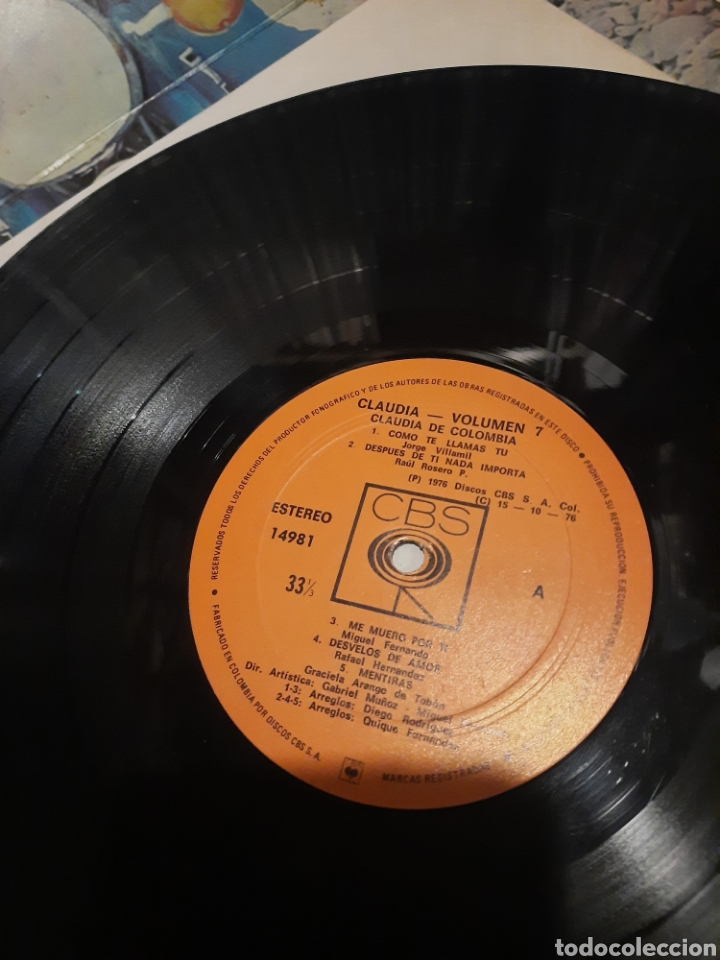 Discos de vinilo: Claudia de Colombia - Claudia - Foto 3