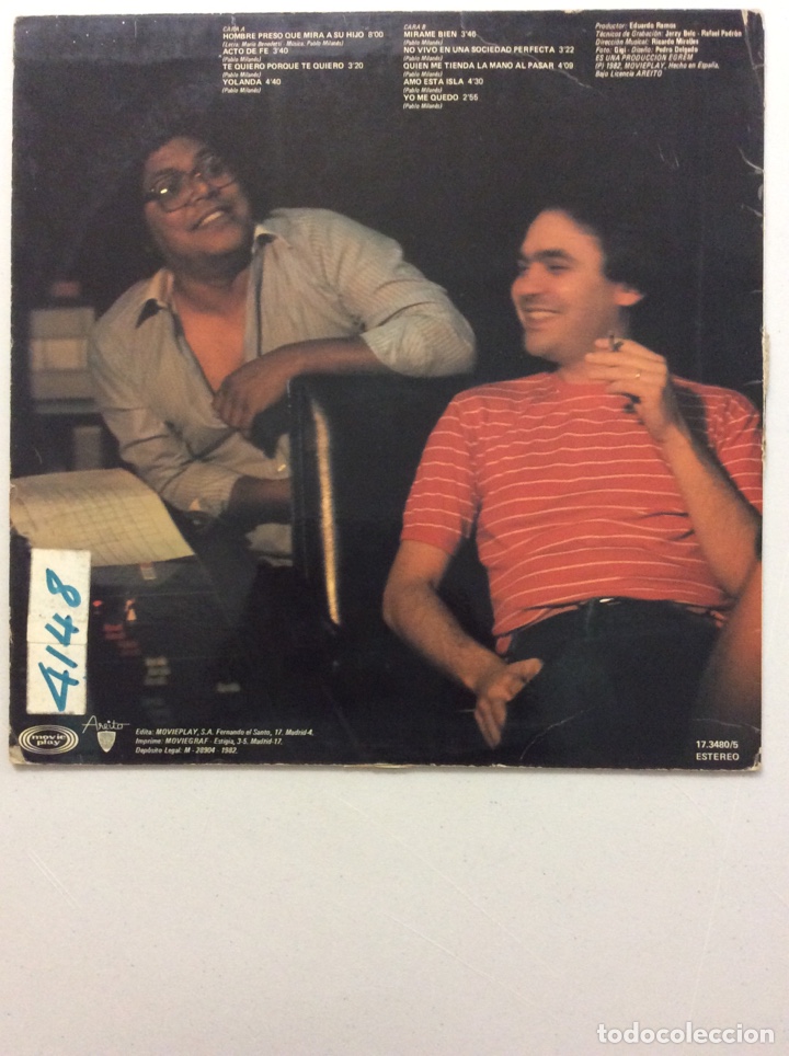 Discos de vinilo: Pablo Milan&eacute;s. Acto de fe. - Foto 2