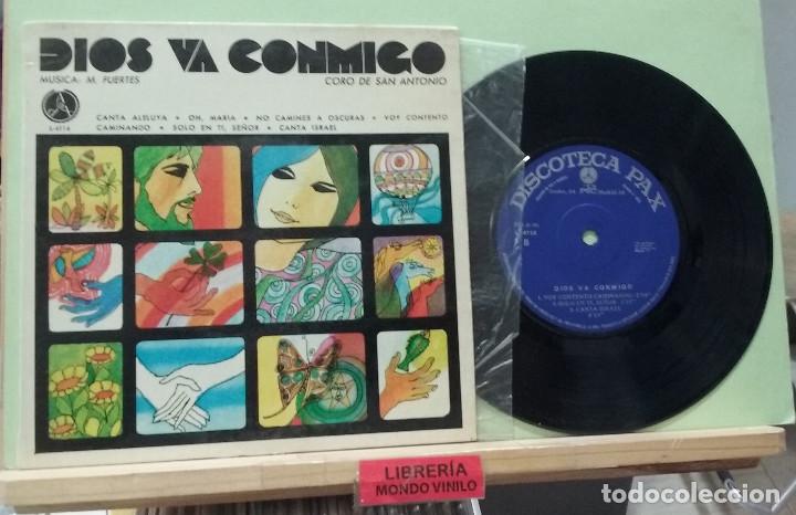 Discos de vinilo: Dios va conmigo. Discoteca Pax 1972 -- EP - Foto 1
