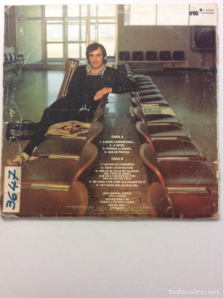 Discos de vinilo: Joan Manuel Serrat. En transito. - Foto 2