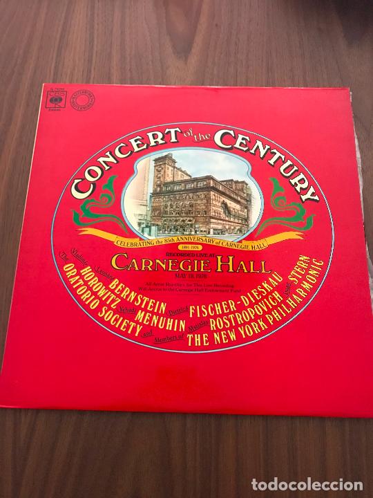 Discos de vinil: CONCERT OF THE CENTURY , GRABADO EN DIRECTO EN CANEGIE HALL , DOBLE LP VINILO