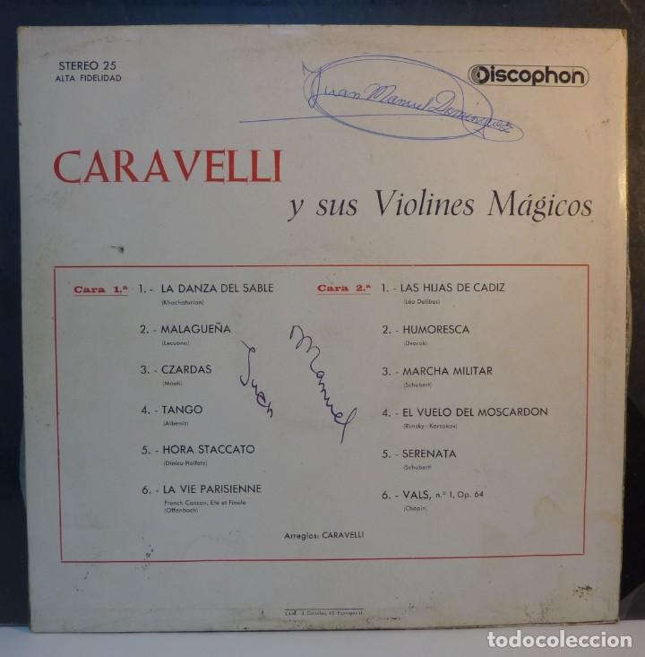 Discos de vinilo: CARAVELLI Y SUS VIOLINES MAGICOS // 1965 // ( G G) // LP - Foto 2