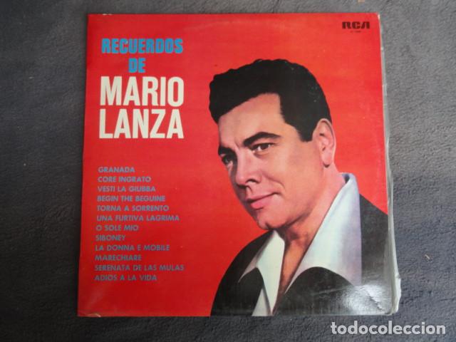 Dischi in vinile: DISCO - RECUERDOS DE MARIO LANZA - RCA. A&Ntilde;O 1959.