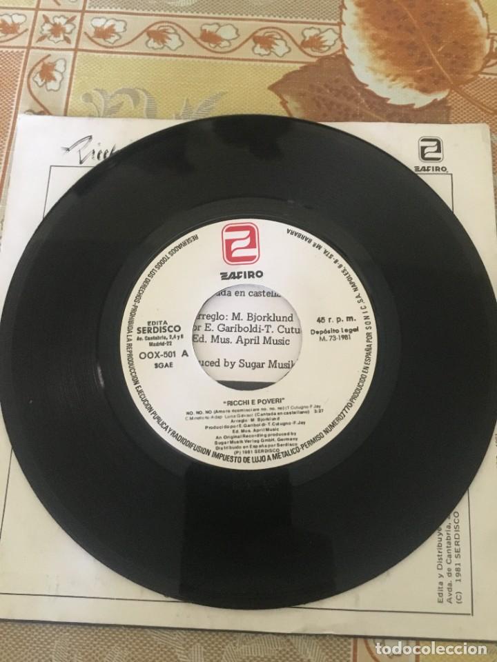 Discos de vinilo: Ricchi E Poveri &lrm;&ndash; No, No, No / Piccolina - Foto 2